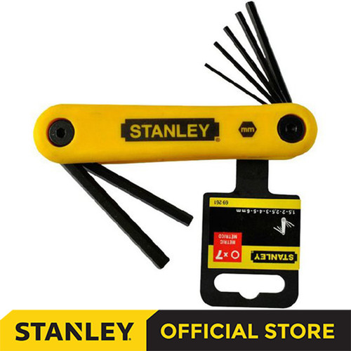 Stanley Metric Hex Key Set / Kunci Hex Metric 7Pcs 69-262