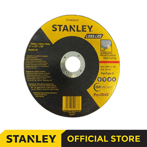 Stanley Metal Cutting Wheel / Batu Potong Besi 105mm STA8060SUT