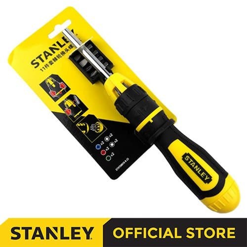 Stanley Racheting Multi Bit Screwdriver STHT68010-8 10Pcs