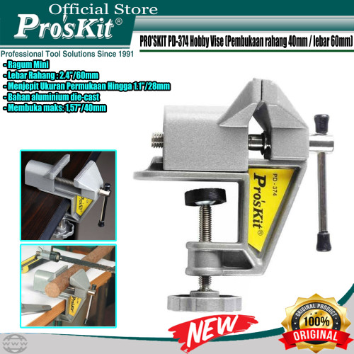 PENJEPIT RAGUM MINI VISE PRO'SKIT PD-374 40MM LEBAR 60MM ORIGINAL