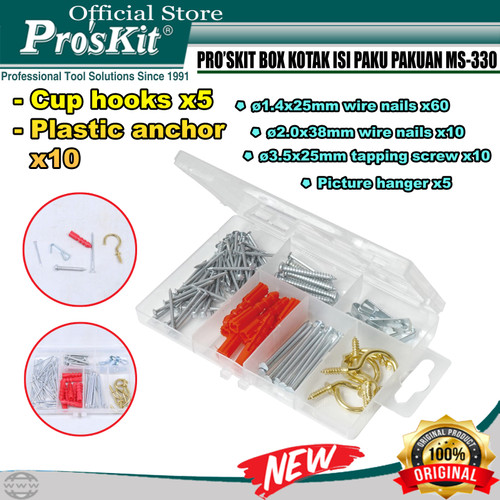 Kotak Isi Paku Pakuan PRO'SKIT MS-330 Home Hardware Assortment ORI