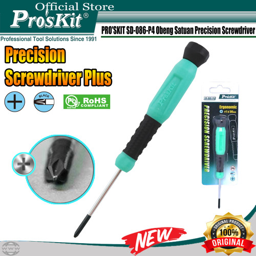 Obeng PRO'SKIT SD-086-P4 Precision Screwdriver(#1 x 50mm) ORIGINAL