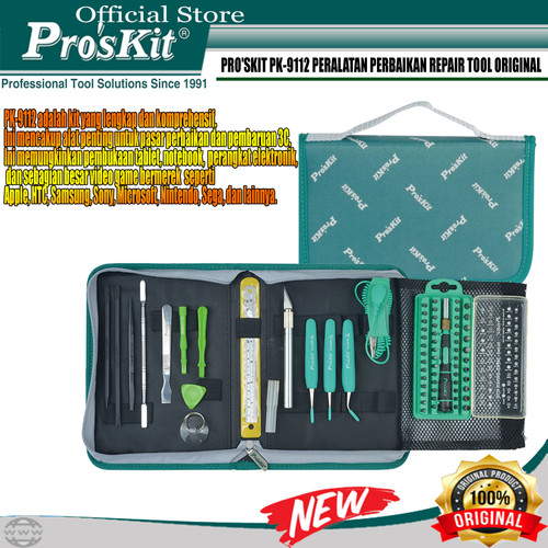 Electronic tool kit set Proskit PK-9112 REPAIR Tool Alat Perbaikan