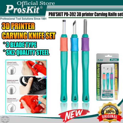 Pisau Ukir PRO'SKIT PD-392 3D printer Carving Knife set ORIGINAL