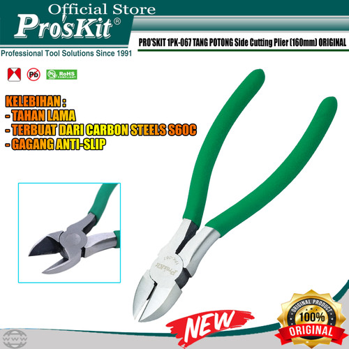 Tang Potong PRO'SKIT 1PK-067 Side Cutting Plier (160mm) ORIGINAL