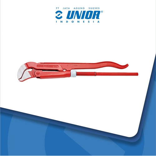 UNIOR Pipe wrench 45°, Swedish pattern, S - form -  Kunci Pipa Swedia