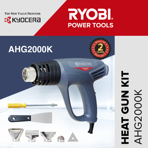 Kyocera Heat Gun AHG-2000K +Kit Pemanas Plastik 2000W FREE Busa