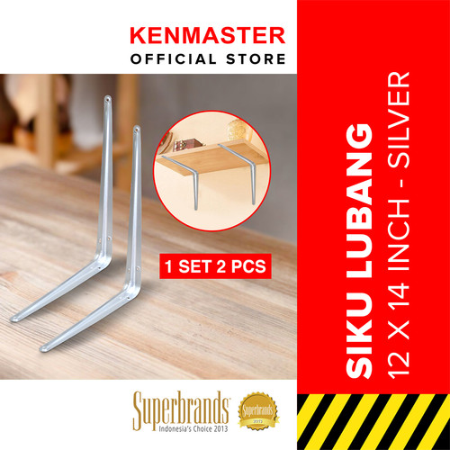 Kenmaster Siku Rak 12 X 14 CM-1 set isi 2 PCS /SKRK021 -Siku Penyangga