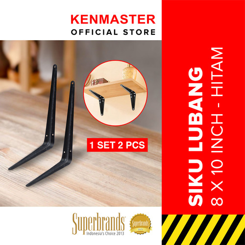 Kenmaster Siku Rak 8 X 10 CM- 1 set isi 2 PCS / SKRK029-Siku Penyangga