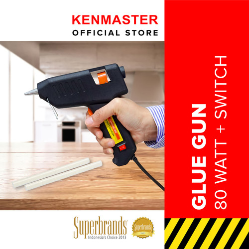 Kenmaster Glue Gun SWITCH 80 Watt - Lem Tembak - GLUE016