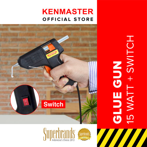 Kenmaster Glue Gun SWITCH 15 Watt - Lem Tembak - GLUE013