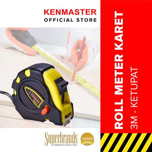 Kenmaster Roll Meter Karet Ketupat 3 Mtr - Meteran - RLMT035