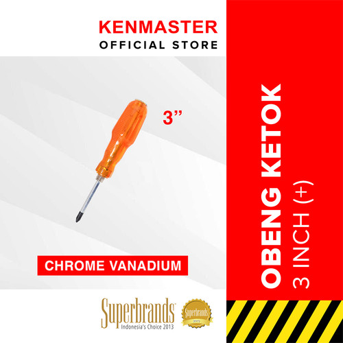 Kenmaster Obeng Ketok Crystal CRV 3 Inc (+) - 1 PCS