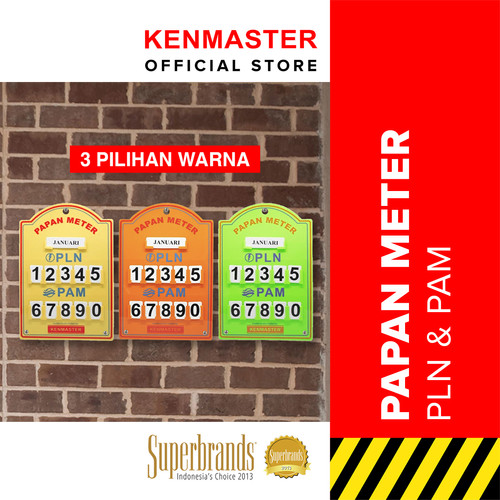 Kenmaster Plastik Stand Meter PLN - Orange