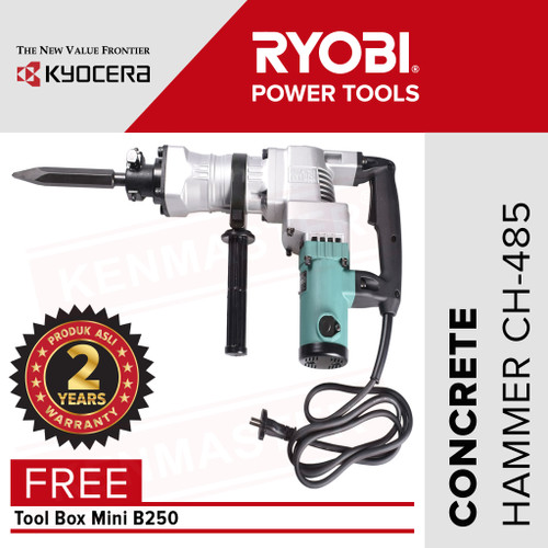 Ryobi Concrete Hammer CH-485 /Mesin Bobok FREE ToolBoxB250+Face Shield