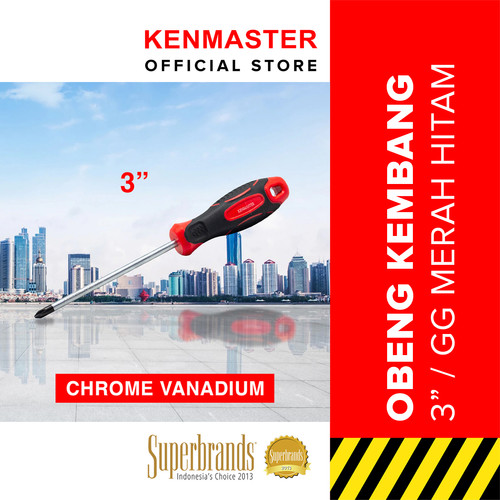 Kenmaster Obeng Gg Orange Black KM074 3Inc