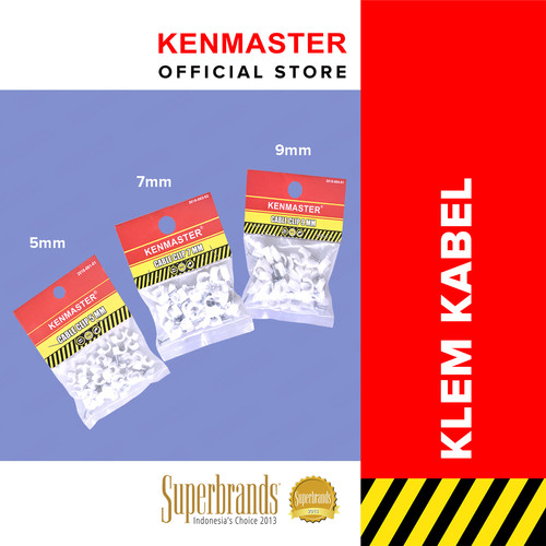 Kenmaster Klem Kabel 9MM isi 35pcs X 2 Pack