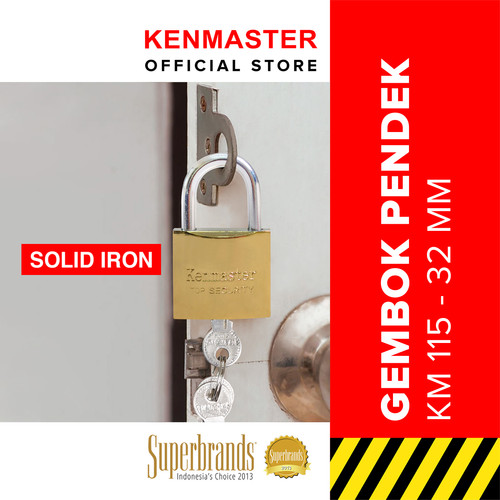 Kenmaster Gembok Pendek KM 115 - 32MM (IRON)