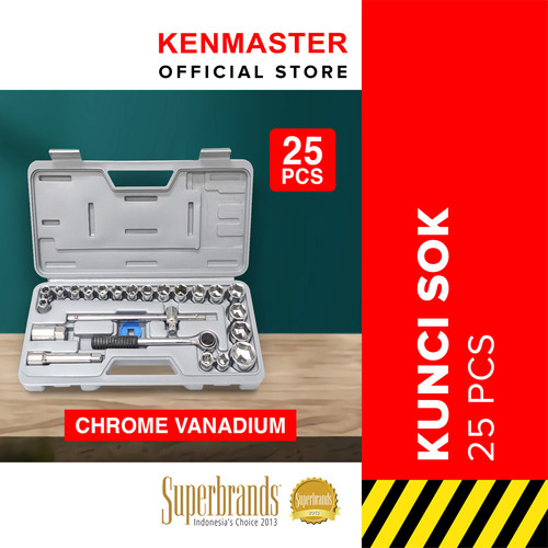 Kenmaster Kunci Sok 25 Pcs