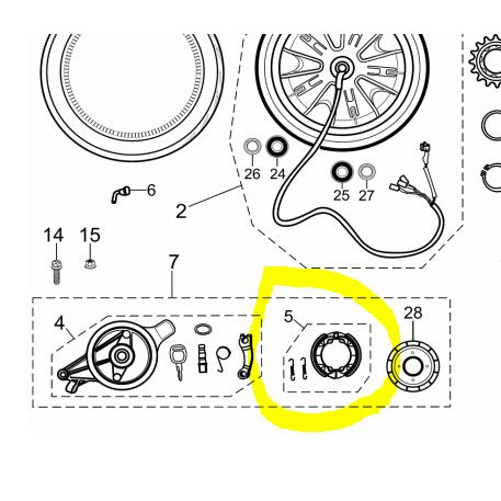 Kampas Rem Belakang Sepeda Listrik Viar U1 / Brake Shoes E-Bike U1