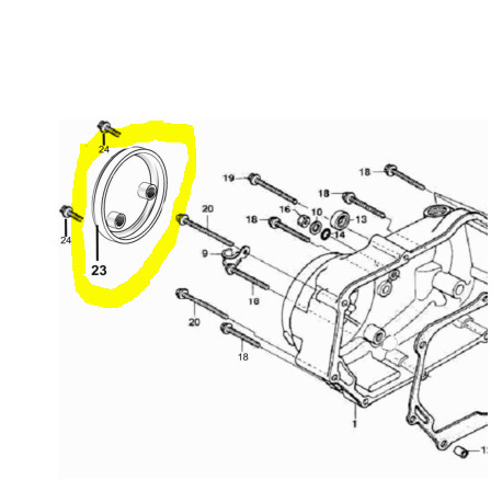 Tutup Mesin Kanan Viar Roda Tiga Karya BIT 100cc/Protector CompR Cover