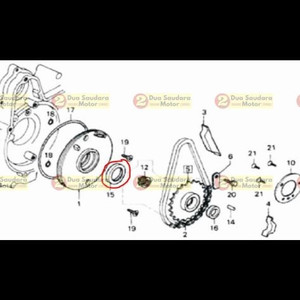 Oil Seal Sil 30x42x4,5 Roda Tiga Viar Karya Bit 100 cc Matic