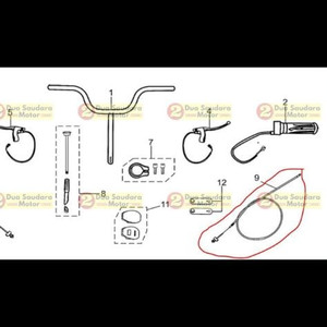 Kabel Rem Depan Sepeda Listrik Viar UNO / Cable Fr Brake UNO