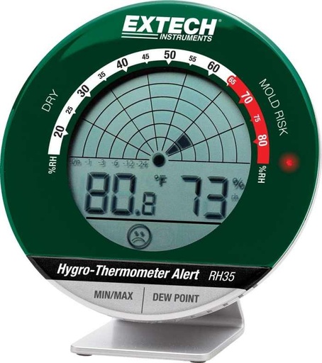 [10174279] EXTECH HYGROTHERMOMETER DESKTOP W/ALERT RH35