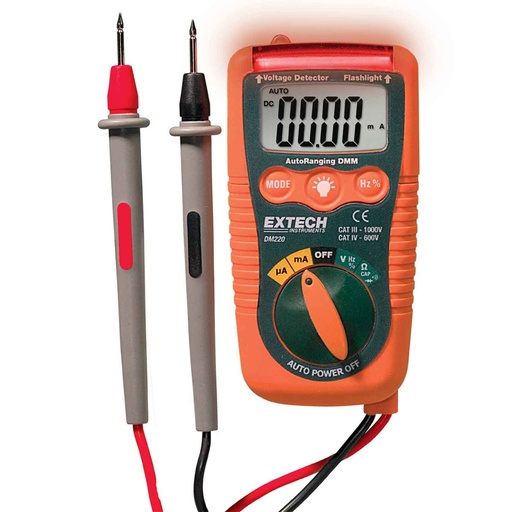 [10017285] EXTECH MULTIMETER MINI + NCV CAT IV DM220