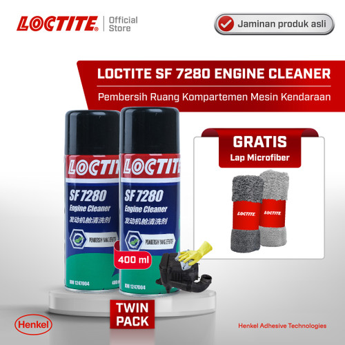 Henkel LOCTITE SF 7280 ENGINE CLEANER Pembersih Ruang Mesin Twin Pack