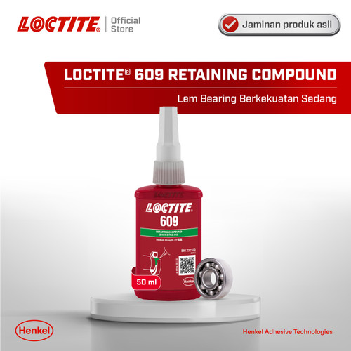 Henkel LOCTITE 609 Retaining Compound Lem Bearing/Lem Shaft 50 ml