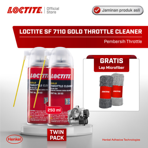 Henkel LOCTITE SF 7110 GOLD THROTTLE CLEANER 250 ml Twin Pack