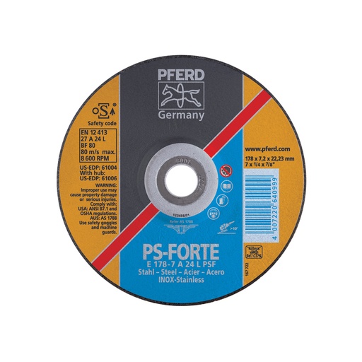 [PF0002011] PFERD GRINDING WHEEL E115-7A24LPSF 640852