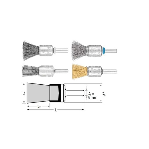 [PF0001983] PFERD BRUSH PBU1010/6 MES0.30SG 153284