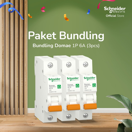 Bundle Schneider Electric MCB DOMAE 6A(3Pcs)