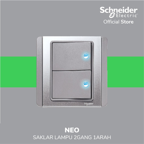 Schneider Electric Neo Saklar Lampu 2 Gang 1 Arah - E3032H1_EBGS_G3