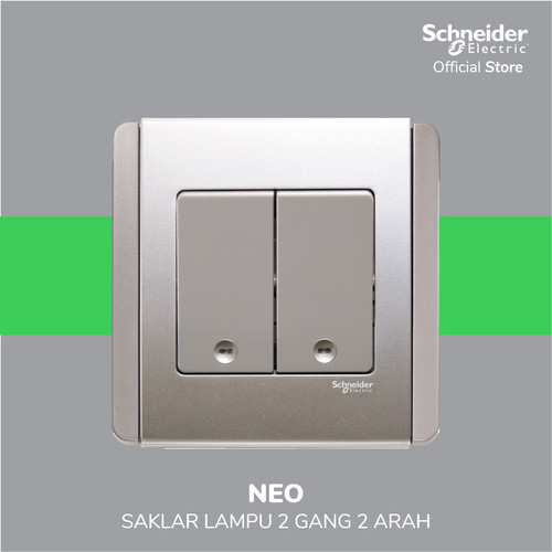 Schneider Electric Neo Saklar Lampu 2 Gang 2 Arah - E3032V2_EBGS_G3