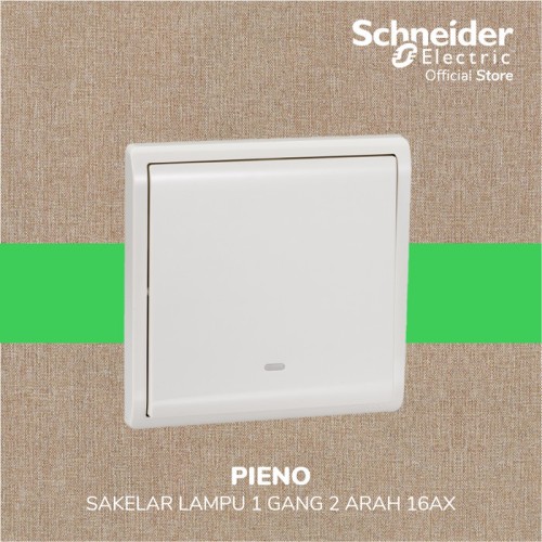 Schneider Electric PIENO Saklar Lampu 1 Gang 2 Arah - E8231L2F_WE_G3