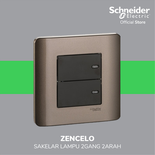 Schneider Electric ZENcelo 16AX Saklar 2 Gang 2 Arah - E8432_2_SZ_G3