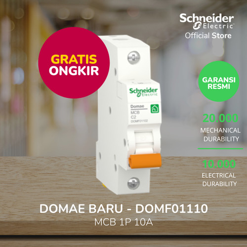 Schneider Electric NEW DOMAE MCB 10A 1P - DOMF01110