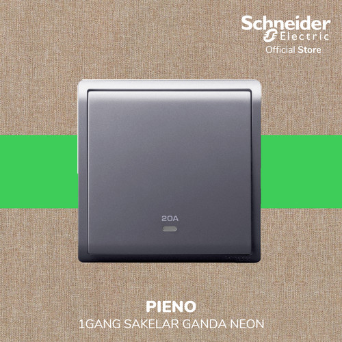 Schneider Electric PIENO 1 Gang Sakelar Ganda Neon - E8231D20N_LS_G3