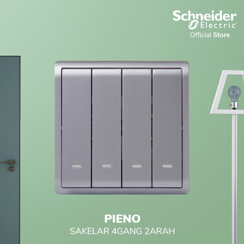 Schneider Electric PIENO Saklar 4 Gang 2 Arah - E8234L2F_LS_G3