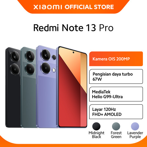 Official Xiaomi Redmi Note 13 Pro | Kamera 200 MP ultra-jernih AMOLED