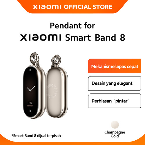 Official Xiaomi Smart Band 8 Pendant Mekanisme Lepas Cepat Elegant