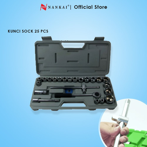 KUNCI SOCKET SET 25 PC NANKAI