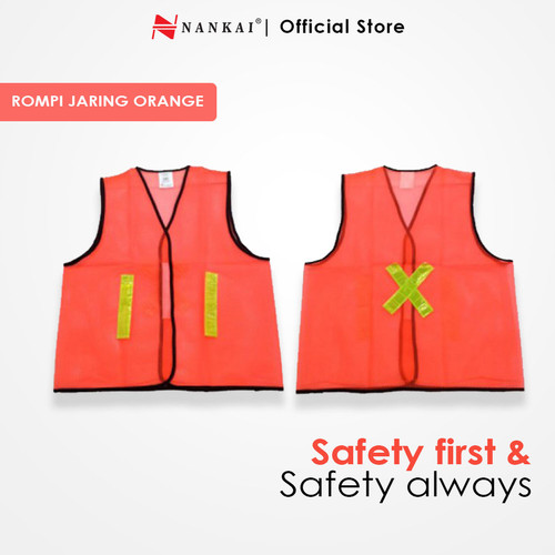 Rompi Safety Proyek Pengaman Jaring Orange Nankai