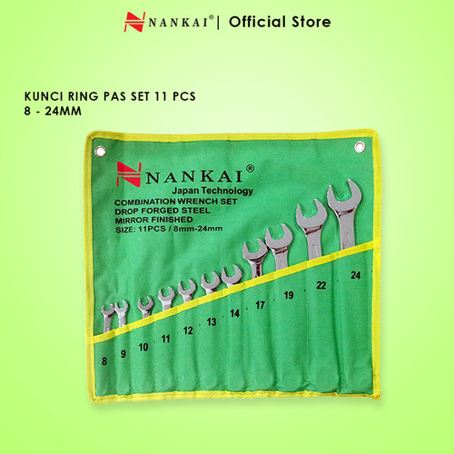 Nankai Kunci Ring Pas Set 11 Pc (8 - 24mm)