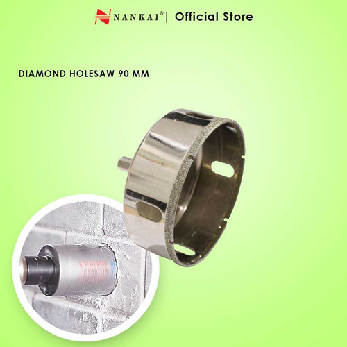 Nankai Mata Bor Pembolong Kaca / Diamond Holesaw 90Mm