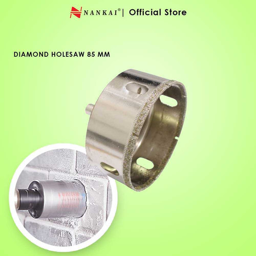 Nankai Mata Bor Pembolong Kaca / Diamond Holesaw 85Mm