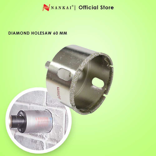 Nankai Mata Bor Pembolong Kaca / Diamond Holesaw 60Mm